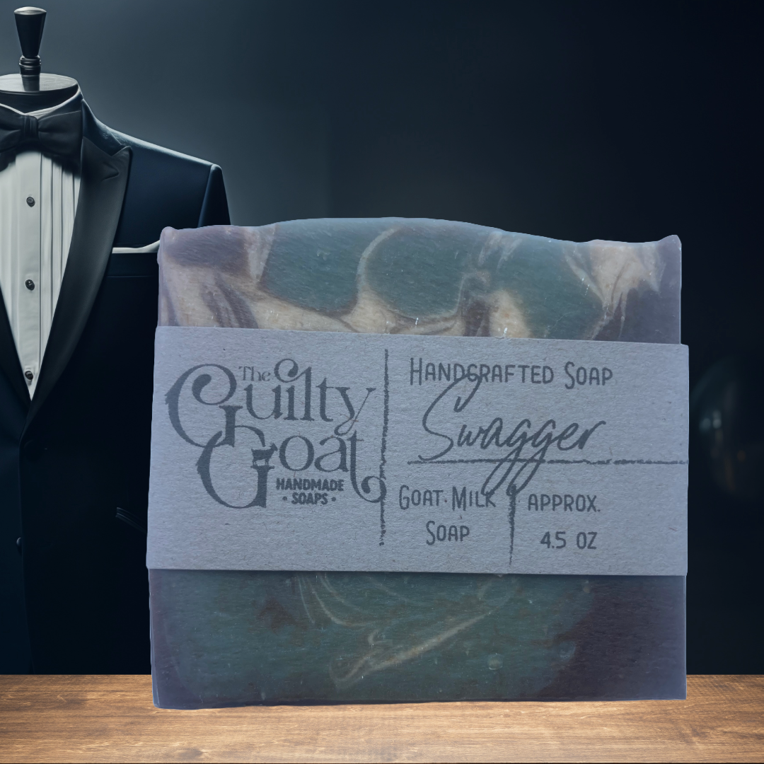 Ingredients: Coconut Oil, Pure Olive Oil, Goat Milk, Shea Butter, Palm Oil, Food Grade Sodium Hydroxide, Fragrance Oil, Natural Colorant